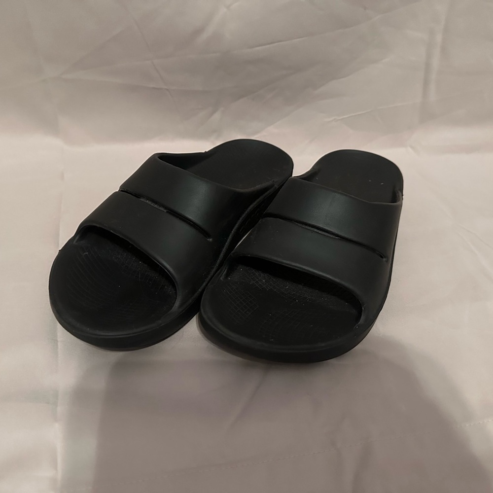 Black Slide Sandals